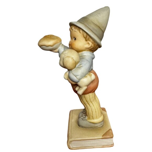 Vtg Enesco 1992 Simple Simon Figurine Limited Edition 4697/18000 Porcelain 5.5" - Picture 4 of 9